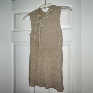 Women's gold shimmer tank. Size Medium